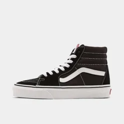 Big Kids' Vans Sk8-Hi Casual Shoes Black/White - 00D5IB8C 001
