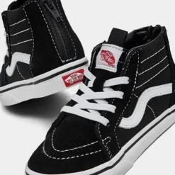 Kids' Toddler Vans Sk8-Hi Zip Casual Shoes Black/White - 00XG5Y28 001 -Default Template 7 00XG5Y28 001 P3