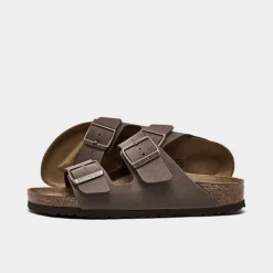 Women's Birkenstock Arizona Birkibuc Sandals Mocha - 151183 200