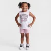 Nike Girls' Toddler Jordan AJ23 Jersey And Shorts Set White/Pink - 257559 A9Y 2 Nike Girls' Toddler Jordan AJ23 Jersey And Shorts Set White/Pink - 257559 A9Y -Default Template 7 257559 A9Y M1