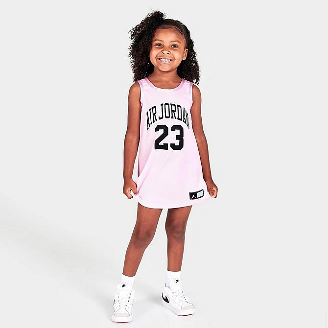 Nike Girls' Toddler Air Jordan 23 Jersey Dress Pink Foam - 25B320 A9Y 4 Nike Girls' Toddler Air Jordan 23 Jersey Dress Pink Foam - 25B320 A9Y - Image 2