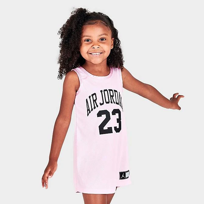 Nike Girls' Toddler Air Jordan 23 Jersey Dress Pink Foam - 25B320 A9Y 5 Nike Girls' Toddler Air Jordan 23 Jersey Dress Pink Foam - 25B320 A9Y - Image 3