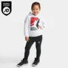 Nike Girls' Toddler Jordan Block HD Shine Hoodie And Leggings Set White/Black/Gym Red - 25B946 023 -Default Template 7 25B946 023 M1