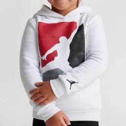 Nike Girls' Toddler Jordan Block HD Shine Hoodie And Leggings Set White/Black/Gym Red - 25B946 023 12 Nike Girls' Toddler Jordan Block HD Shine Hoodie And Leggings Set White/Black/Gym Red - 25B946 023 -Default Template 7 25B946 023 M5