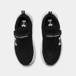 Boys' Little Kids' Under Armour Assert 10 Running Shoes Black/White - 3026183 001 -Default Template 7 3026183 001 P5