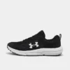 Boys' Big Kids' Under Armour Assert 10 Running Shoes (Wide Width) Black/White - 3026185 001 -Default Template 7 3026185 001 P1