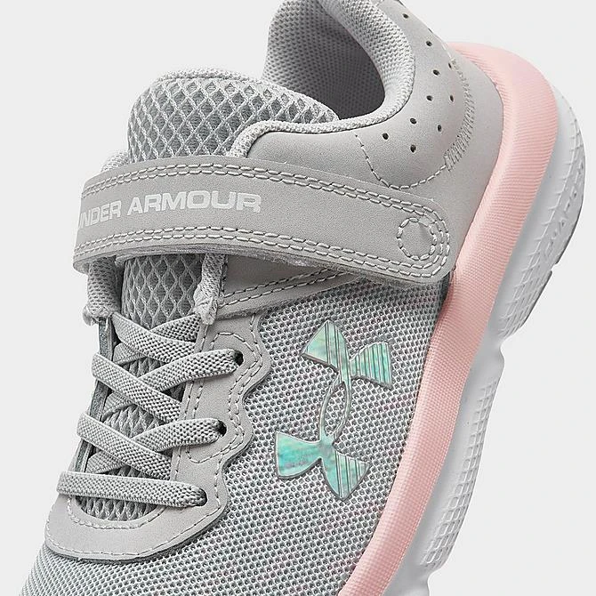Girls' Little Kids' Under Armour Assert 10 Running Shoes (Wide Width) Halo Grey/Pink Sugar/Iridescent - 3026193 100 5 Girls' Little Kids' Under Armour Assert 10 Running Shoes (Wide Width) Halo Grey/Pink Sugar/Iridescent - 3026193 100 - Image 3