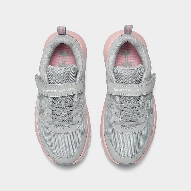 Girls' Little Kids' Under Armour Assert 10 Running Shoes (Wide Width) Halo Grey/Pink Sugar/Iridescent - 3026193 100 7 Girls' Little Kids' Under Armour Assert 10 Running Shoes (Wide Width) Halo Grey/Pink Sugar/Iridescent - 3026193 100 - Image 5