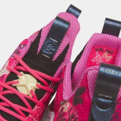 Big Kids' Under Armour Curry Flow 10 Basketball Shoes Pink/Multi - 3026296 600 -Default Template 7 3026296 600 P3