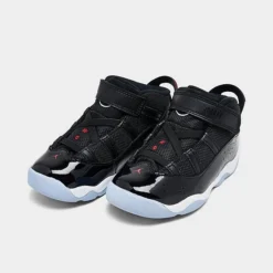 Nike Kids' Toddler Air Jordan 6 Rings Basketball Shoes Black/Gym Red/White - 323420 064 -Default Template 7 323420 064 P2