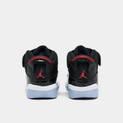 Nike Kids' Toddler Air Jordan 6 Rings Basketball Shoes Black/Gym Red/White - 323420 064 -Default Template 7 323420 064 P4