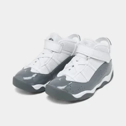 Nike Kids' Toddler Air Jordan 6 Rings Basketball Shoes White/Cool Grey/White - 323420 121 9 Nike Kids' Toddler Air Jordan 6 Rings Basketball Shoes White/Cool Grey/White - 323420 121 -Default Template 7 323420 121 P2