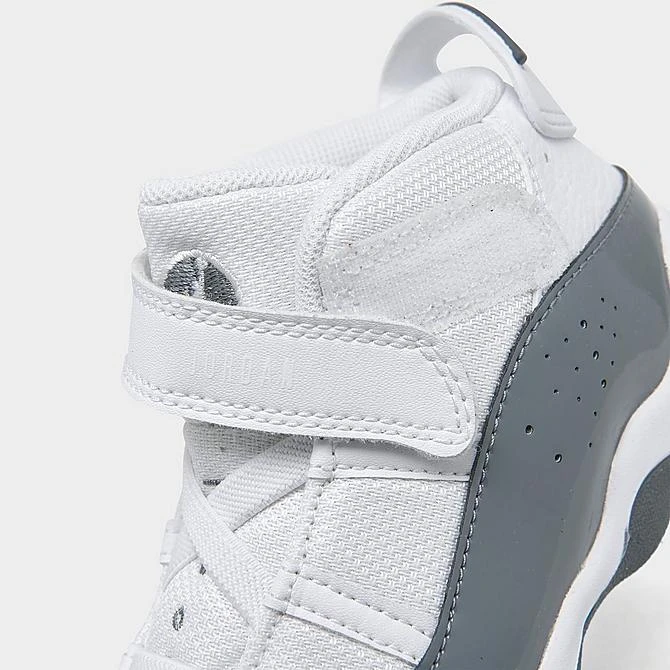 Nike Kids' Toddler Air Jordan 6 Rings Basketball Shoes White/Cool Grey/White - 323420 121 5 Nike Kids' Toddler Air Jordan 6 Rings Basketball Shoes White/Cool Grey/White - 323420 121 - Image 3