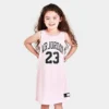 Nike Girls' Little Kids' Air Jordan 23 Jersey Dress Light Pink/Black - 35B320 A9Y
