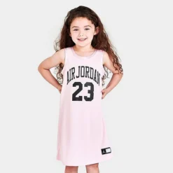 Nike Girls' Little Kids' Air Jordan 23 Jersey Dress Light Pink/Black - 35B320 A9Y