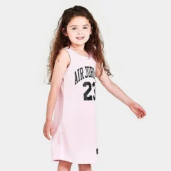 Nike Girls' Little Kids' Air Jordan 23 Jersey Dress Light Pink/Black - 35B320 A9Y -Default Template 7 35B320 A9Y M3