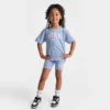 Girls' Little Kids' Nike T-Shirt And Bike Shorts Set Light Blue - 36K755 U8K -Default Template 7 36K755 U8K M1