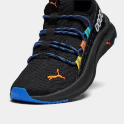 Big Kids' Puma One4All Pinball Casual Shoes Puma Black/Cayenne Pepper - 37987301 001 -Default Template 7 37987301 001 P3