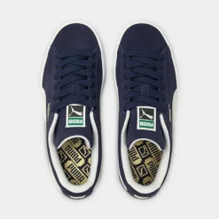 Big Kids' Puma Suede 21 Casual Shoes Peacoat/Puma White - 38056003 400 -Default Template 7 38056003 400 P5