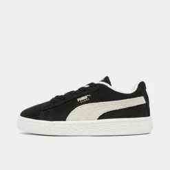 Boys' Toddler Puma Suede Casual Shoes Black/White/Gum - 38082501 001