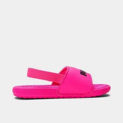 Girls' Little Kids' Puma Cool Cat Backstrap Slide Sandals Fluo Pink/Puma Black - 38272703 690 -Default Template 7 38272703 690 P3