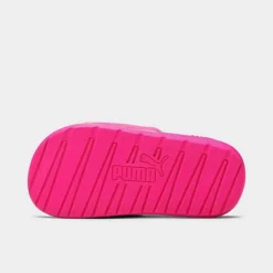 Girls' Little Kids' Puma Cool Cat Backstrap Slide Sandals Fluo Pink/Puma Black - 38272703 690 -Default Template 7 38272703 690 P6