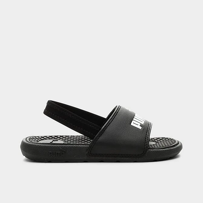 Little Kids' Puma Cool Cat Backstrap BX Slide Sandals Puma Black/Puma White - 38411701 001 3 Little Kids' Puma Cool Cat Backstrap BX Slide Sandals Puma Black/Puma White - 38411701 001