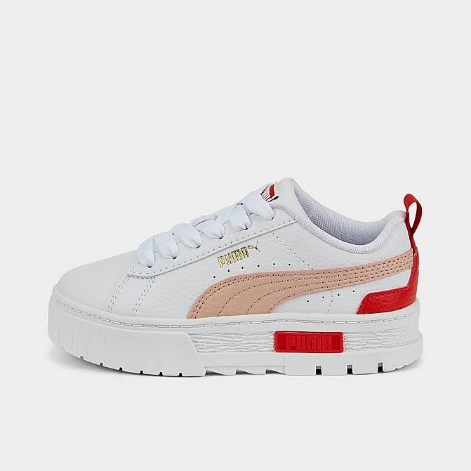 Girls' Little Kids' Puma Mayze Leather Casual Shoes Puma White/Rose Quartz - 38452808 100 3 Girls' Little Kids' Puma Mayze Leather Casual Shoes Puma White/Rose Quartz - 38452808 100