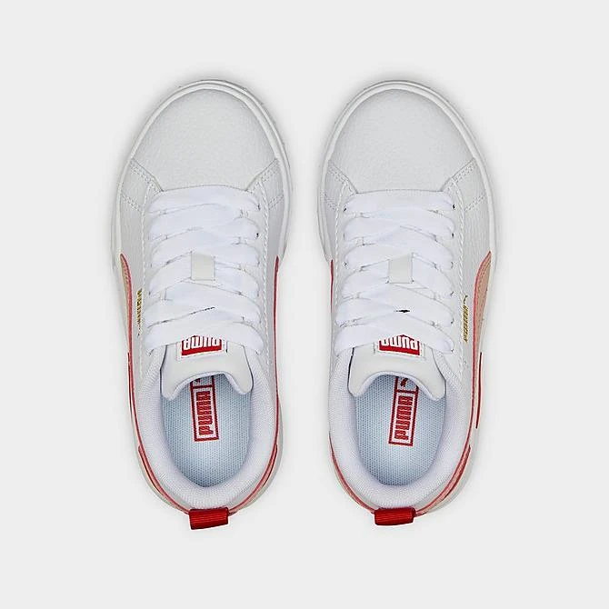 Girls' Little Kids' Puma Mayze Leather Casual Shoes Puma White/Rose Quartz - 38452808 100 7 Girls' Little Kids' Puma Mayze Leather Casual Shoes Puma White/Rose Quartz - 38452808 100 - Image 5