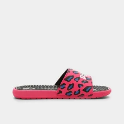 Girls' Big Kids' Puma Cool Cat Summer Roar Slide Sandals Beetroot Purple/Puma Black/Victoria Blue - 38590401 500 -Default Template 7 38590401 500 P3