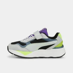 Little Kids' Puma RS - Metric Casual Shoes White/Grey/Black/Purple/Neon - 38605103 001