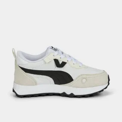 Little Kids' Puma Rider FV Future Vintage Casual Shoes Puma White/Marshmallow - 38606506 100 -Default Template 7 38606506 100 P3