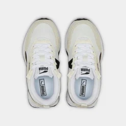 Little Kids' Puma Rider FV Future Vintage Casual Shoes Puma White/Marshmallow - 38606506 100 -Default Template 7 38606506 100 P5