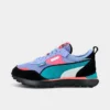 Big Kids' Puma Rider FV FD Casual Shoes Black/Lavender/Pink/White/Green - 38787602 500 -Default Template 7 38787602 500 P1