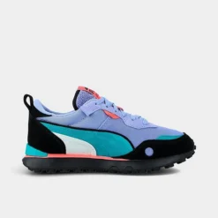 Big Kids' Puma Rider FV FD Casual Shoes Black/Lavender/Pink/White/Green - 38787602 500 -Default Template 7 38787602 500 P3