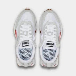 Big Kids' Puma Rider FV Essentials Casual Shoes Puma White/Platinum Gray - 38788502 100 -Default Template 7 38788502 100 P5