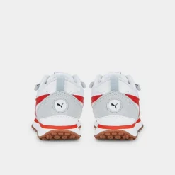 Infant Puma Rider FV Essentials Stretch Lace Casual Shoes White/Grey/Red - 38788702 100 -Default Template 7 38788702 100 P4