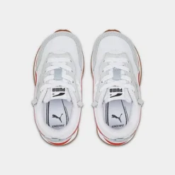 Infant Puma Rider FV Essentials Stretch Lace Casual Shoes White/Grey/Red - 38788702 100 -Default Template 7 38788702 100 P5