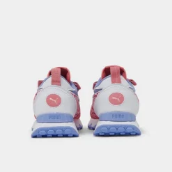 Girls' Big Kids' Puma Rider FV Rainbow Sunset Casual Shoes Carnation Pink/Almond Blossom/Lavender Pop - 38874001 690 -Default Template 7 38874001 690 P4