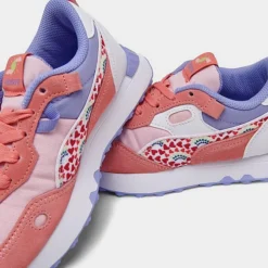 Girls' Little Kids' Puma Rider FV Future Vintage Hearts Casual Shoes Pink/Lavender - 38874101 690 -Default Template 7 38874101 690 P3