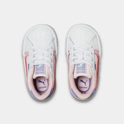 Girls' Toddler Puma Cali Star Rainbow Sunset Casual Shoes Puma White/Salmon/Prism Violet - 38874501 100 -Default Template 7 38874501 100 P4