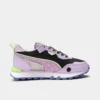 Girls' Big Kids' Puma Rider FV Sp@ce Gl@m Casual Shoes Purple Rose/Puma Black/Orchid Bloom - 38876201 500 -Default Template 7 38876201 500 P1