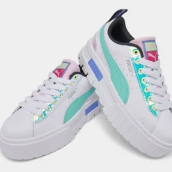 Girls' Big Kids' Puma Mayze Glowing Up Casual Shoes White/Multi - 39215901 100 -Default Template 7 39215901 100 P3
