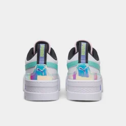 Girls' Big Kids' Puma Mayze Glowing Up Casual Shoes White/Multi - 39215901 100 -Default Template 7 39215901 100 P4