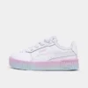 Girls' Toddler Puma Carina 2.0 Casual Shoes Puma White/Puma White/Pearl Pink - 39360101 100