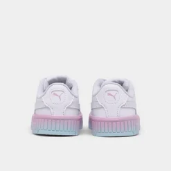 Girls' Toddler Puma Carina 2.0 Casual Shoes Puma White/Puma White/Pearl Pink - 39360101 100 -Default Template 7 39360101 100 P4