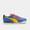 Big Kids' Puma Roma Primary Casual Shoes Royal Sapphire/Pelé Yellow/Puma Black - 39447501 400 -Default Template 7 39447501 400 P1
