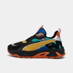 Big Kids' Puma RS-TRCK Pinball Casual Shoes Black/Multi - 39532101 001