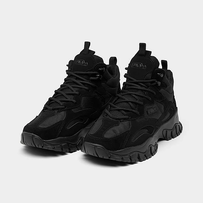 Big Kids' Fila Ray Tracer TR 2 Mid Casual Shoes Black/Black - 3RM02365 001 4 Big Kids' Fila Ray Tracer TR 2 Mid Casual Shoes Black/Black - 3RM02365 001 - Image 2