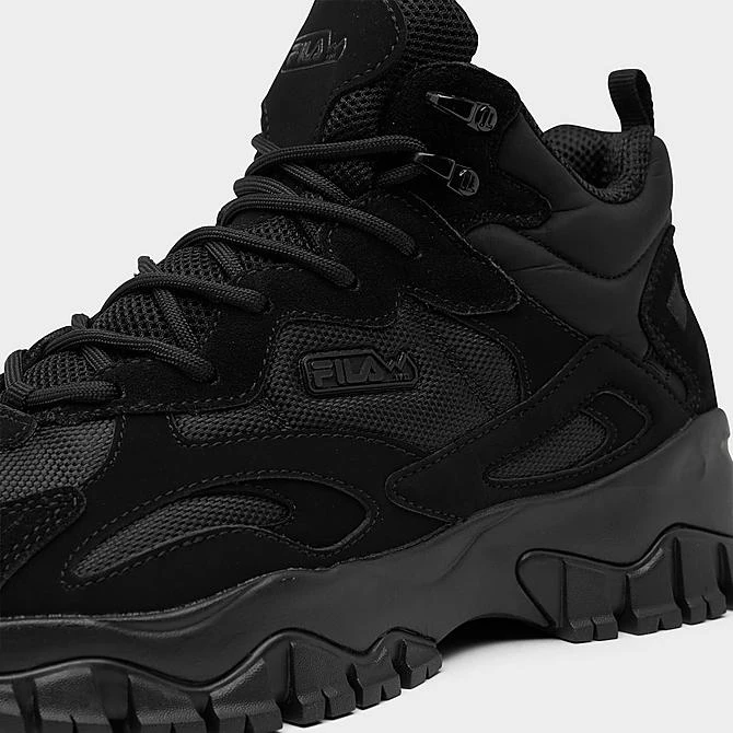 Big Kids' Fila Ray Tracer TR 2 Mid Casual Shoes Black/Black - 3RM02365 001 5 Big Kids' Fila Ray Tracer TR 2 Mid Casual Shoes Black/Black - 3RM02365 001 - Image 3